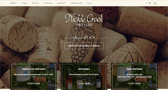 Desktop Screenshot of nicklecreekvineyard.com